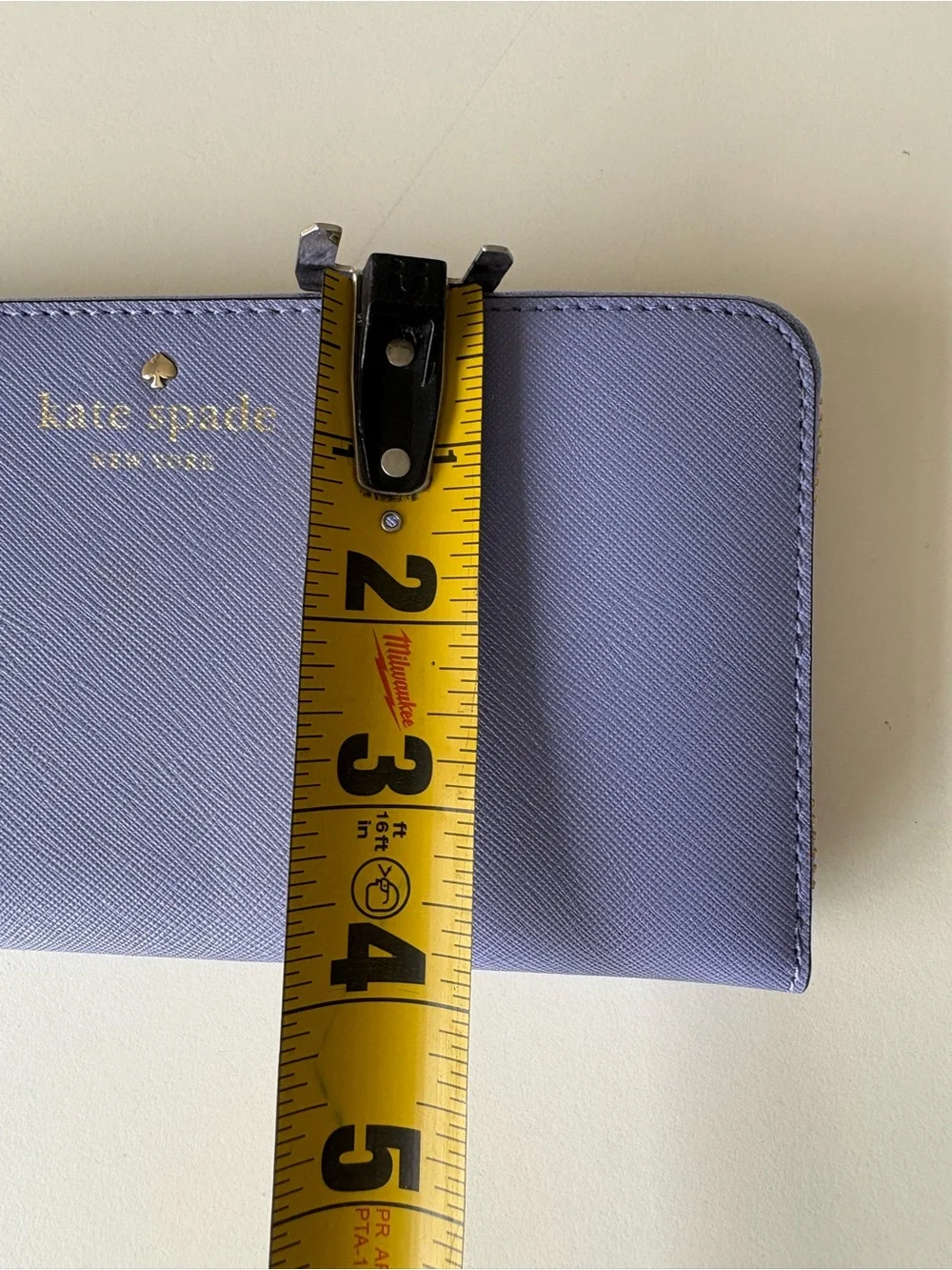 Kate Spade New York Cedar Street Lacey Zip Around Wallet in Thistle - NWT